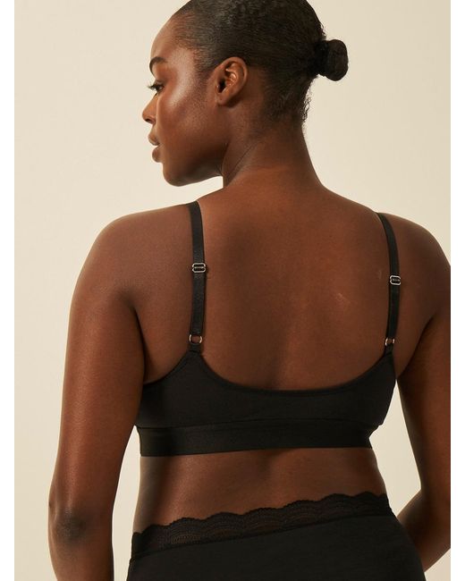 Stripe & Stare Black T-Shirt Bra