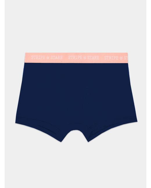 Stripe & Stare Blue Boxer