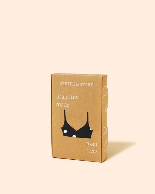 Stripe & Stare Black T-Shirt Bra