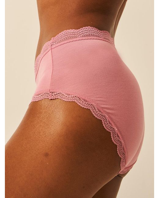 Stripe & Stare Purple High Rise Knicker Four Pack