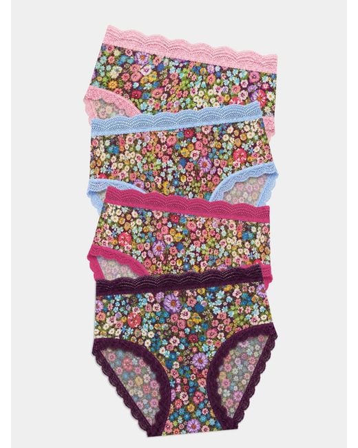 Stripe & Stare Multicolor High Rise Knicker Four Pack