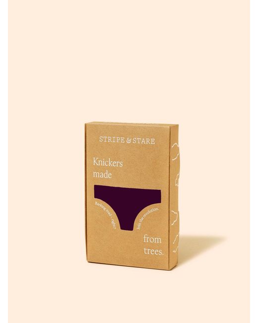 Stripe & Stare Purple Zigzag Lace Original Knicker