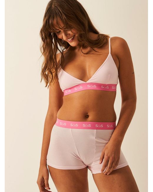 Stripe & Stare Pink Boxer