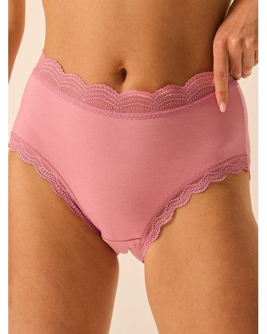 Stripe & Stare Pink High Rise Knicker
