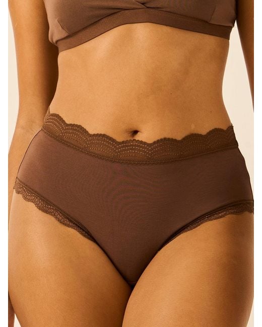 Stripe & Stare Black High Rise Knicker Four Pack