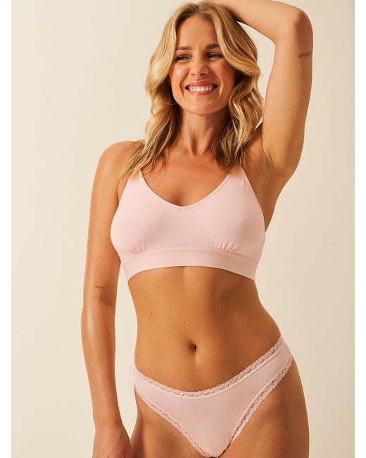 Stripe & Stare Brown T-Shirt Bra