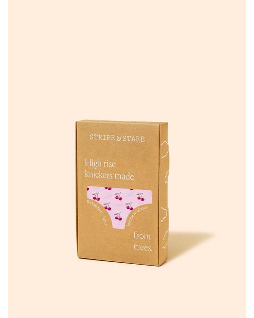 Stripe & Stare Pink High Rise Knicker