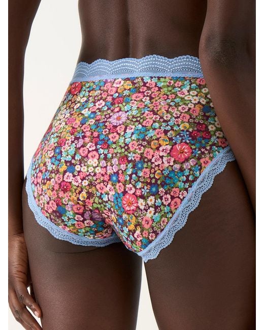 Stripe & Stare Multicolor High Rise Knicker Four Pack