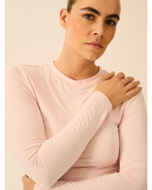 Stripe & Stare Natural Long Sleeve Under Layer Top