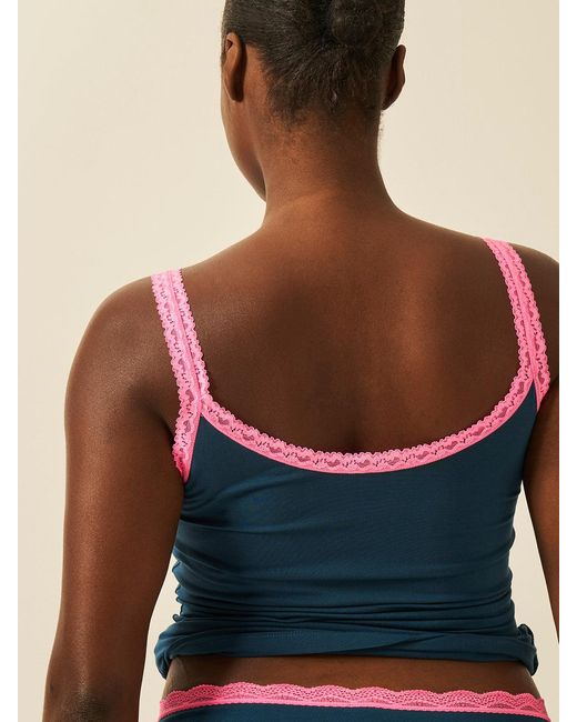 Stripe & Stare Blue Lace Cami