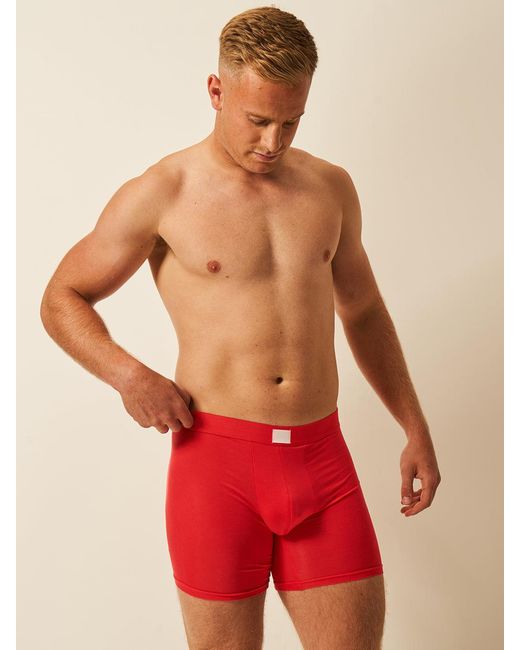 Stripe & Stare Red Boxer for men