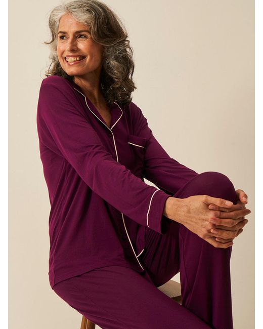 Stripe & Stare Red Long Pyjama Set
