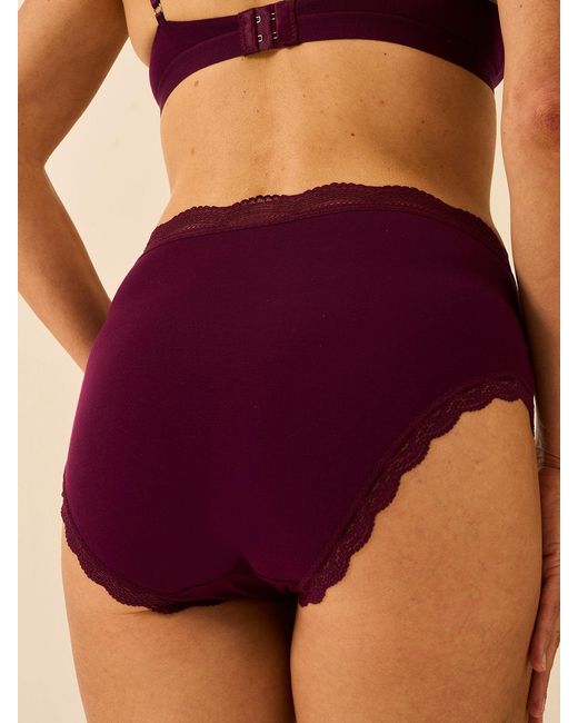 Stripe & Stare Purple High Rise Knicker