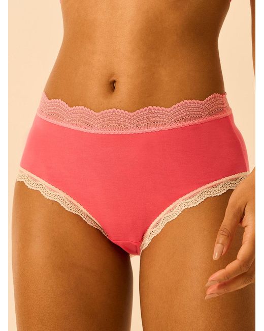 Stripe & Stare Pink High Rise Knicker