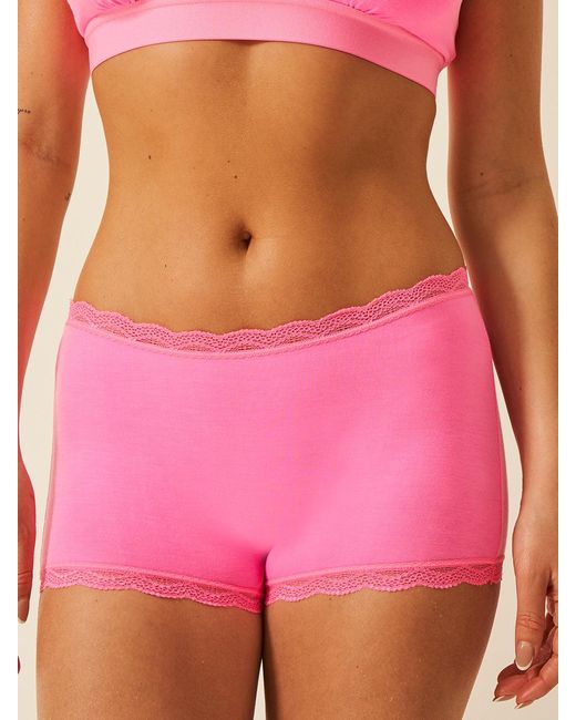 Stripe & Stare Pink Hipster Knickers