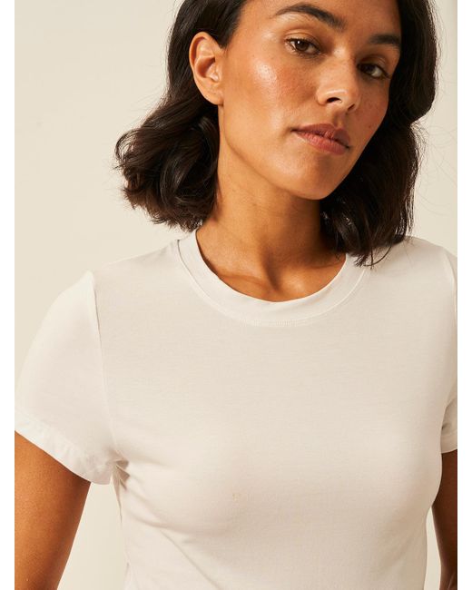 Stripe & Stare White Short Sleeve Top