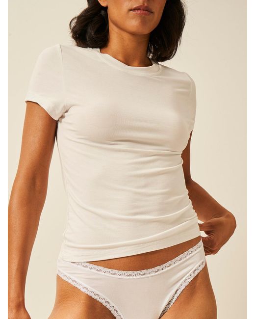 Stripe & Stare White Short Sleeve Top