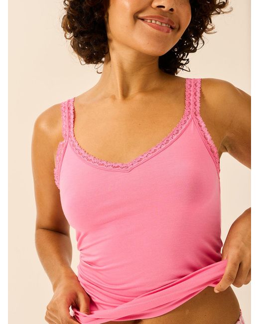 Stripe & Stare Pink Lace Cami