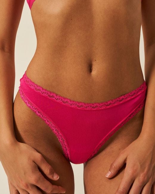 Stripe & Stare Red Thong