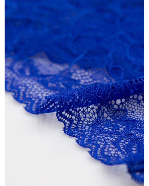 Stripe & Stare Blue Eco Lace Triangle Bra