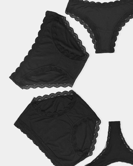 Stripe & Stare Black Signature Styles Discovery Knicker Pack