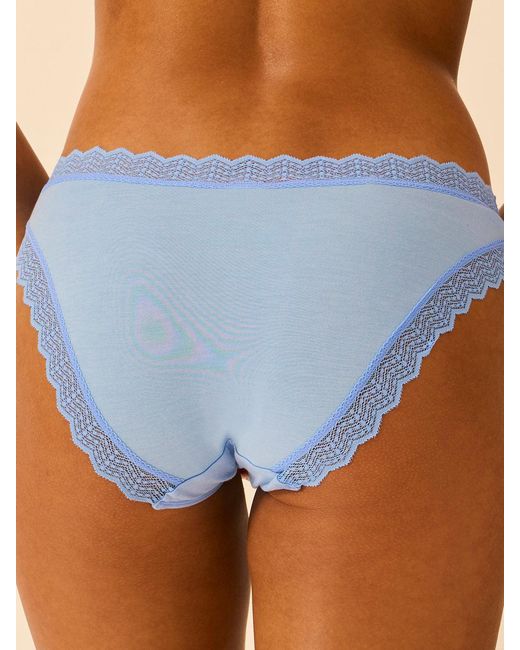 Stripe & Stare Blue Zigzag Lace Original Knicker