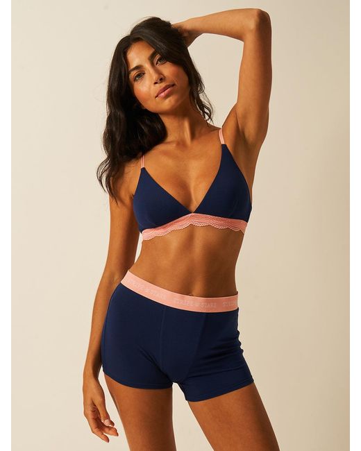 Stripe & Stare Blue Boxer