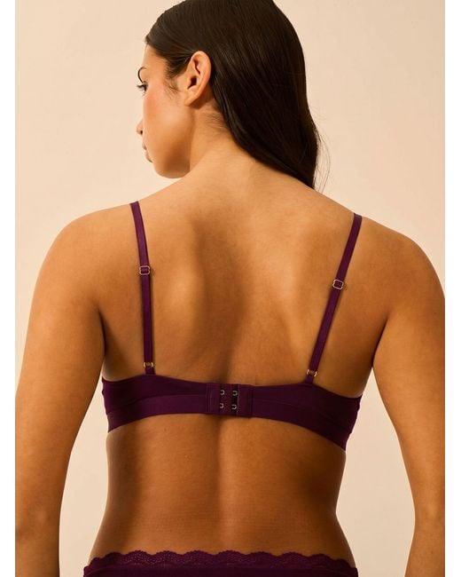 Stripe & Stare Purple Smooth Sculpt Padded Bra