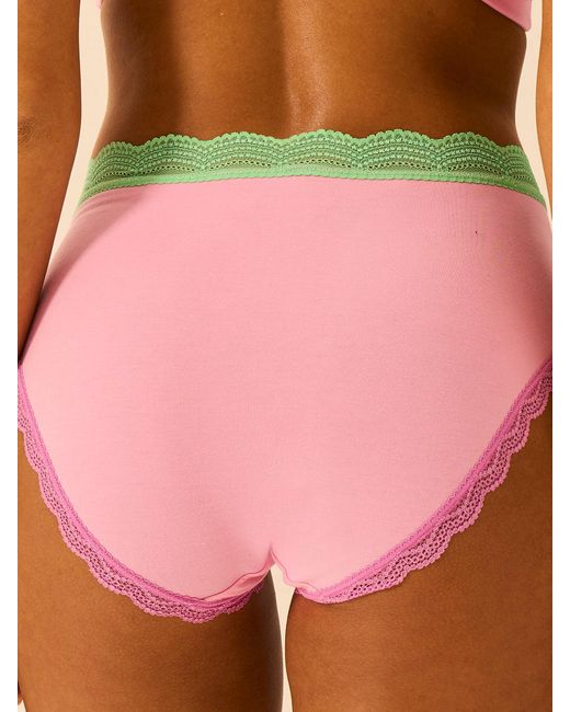 Stripe & Stare Pink High Rise Knicker