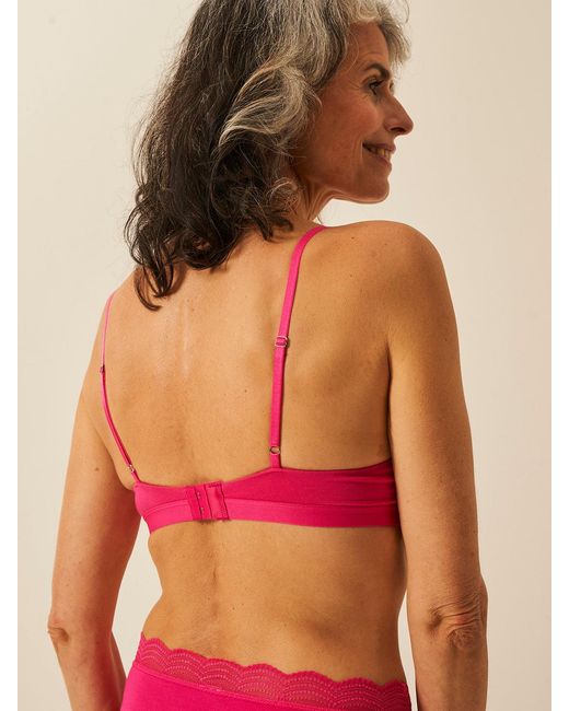 Stripe & Stare Red Raspberry Smooth Sculpt Padded Bra