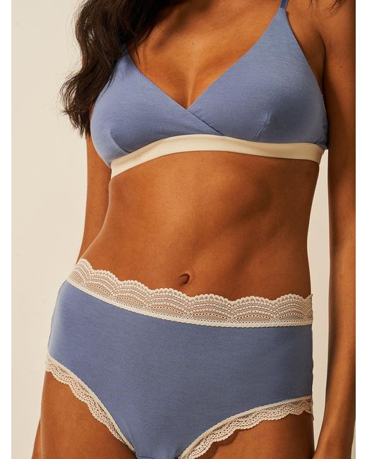 Stripe & Stare Gray High Rise Knicker