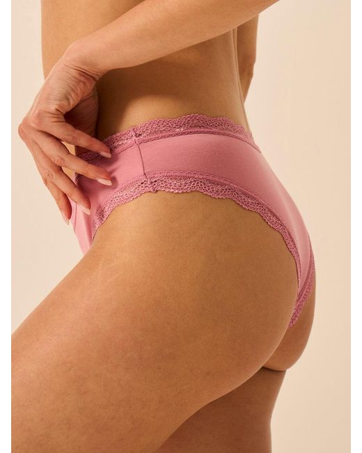 Stripe & Stare Pink Brazilian Knicker