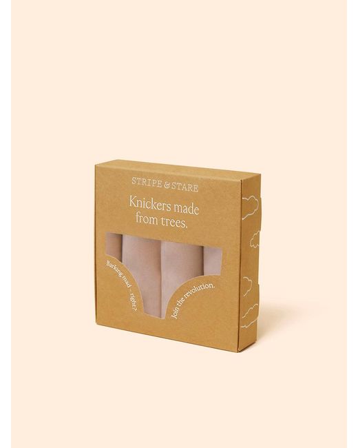 Stripe & Stare Natural The Original Knicker Four Pack