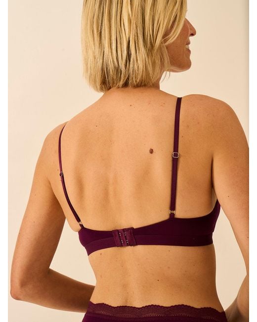 Stripe & Stare Purple Smooth Sculpt Padded Bra