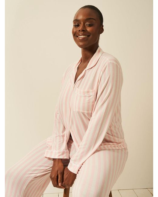 Stripe & Stare Natural Long Pyjama Set