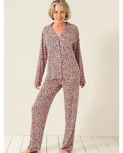 Stripe & Stare Pink Long Pyjama Set