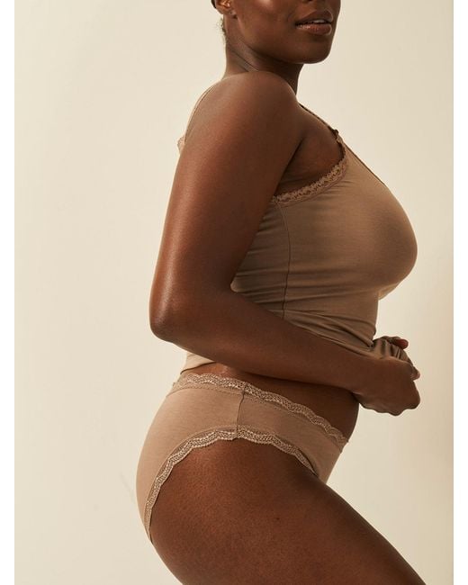 Stripe & Stare Brown Lace Cami