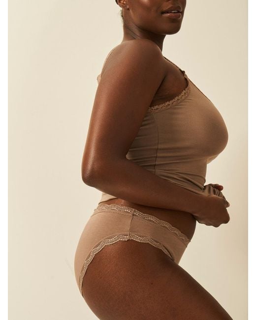Stripe & Stare Brown Lace Cami