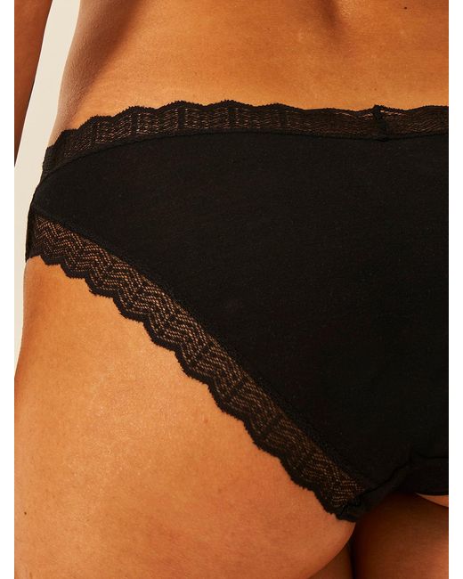 Stripe & Stare Black Zigzag Lace Original Knicker Four Back