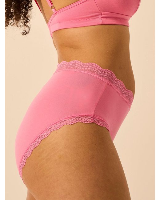 Stripe & Stare Pink High Rise Knicker