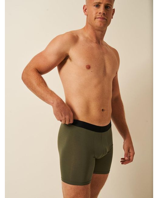 Stripe & Stare Green Boxer