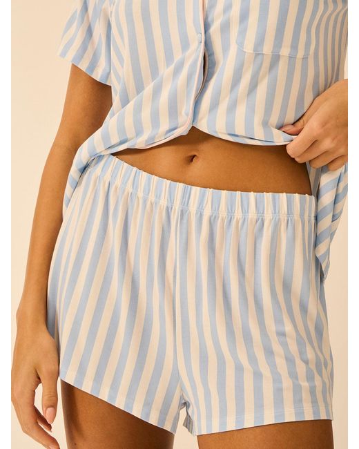 Stripe & Stare Natural Short Pyjama Set