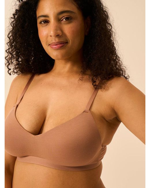 Stripe & Stare Brown Smooth Sculpt Padded Bra