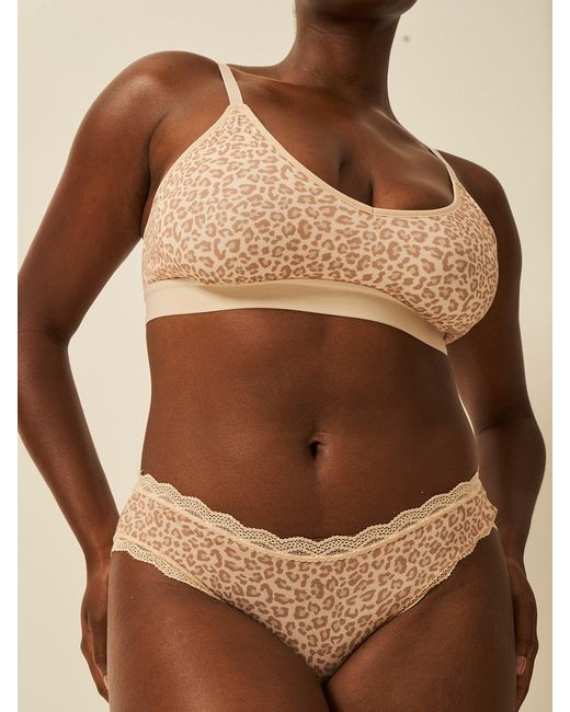 Stripe & Stare Natural Neutral Leopard Sand T-Shirt Bra