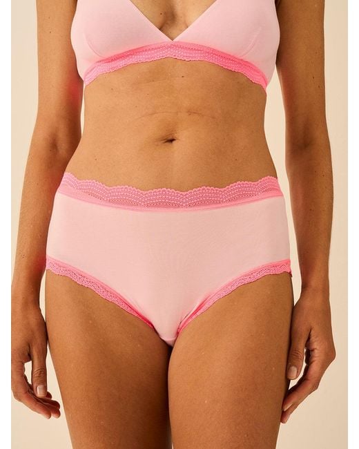Stripe & Stare Pink High Rise Knicker