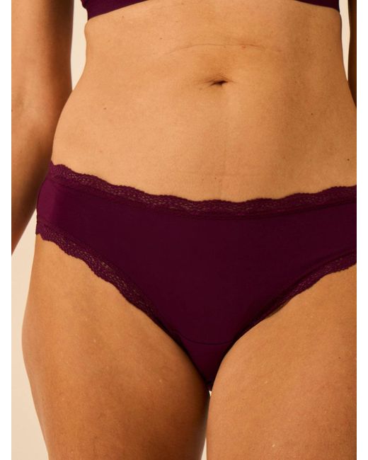 Stripe & Stare Purple Brazilian Knicker