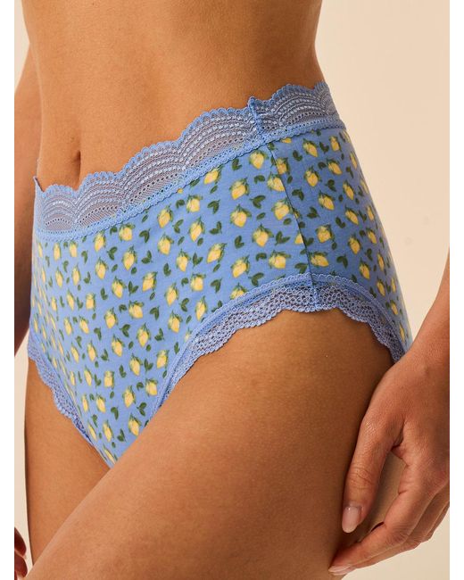 Stripe & Stare Blue High Rise Knicker