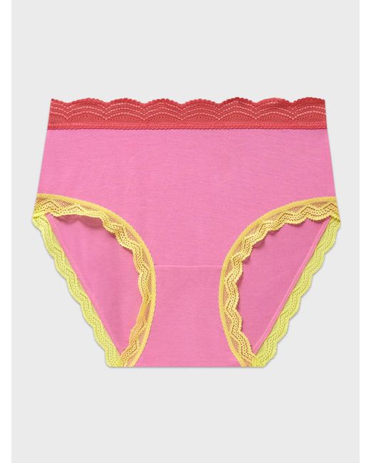 Stripe & Stare Pink High Rise Knicker