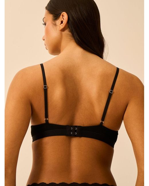 Stripe & Stare Black Smooth Sculpt Padded Bra