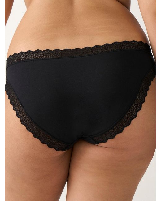Stripe & Stare Black Zigzag Lace Original Knicker